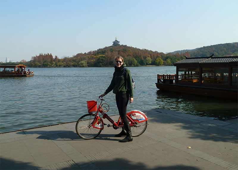fietsen in hangzhou